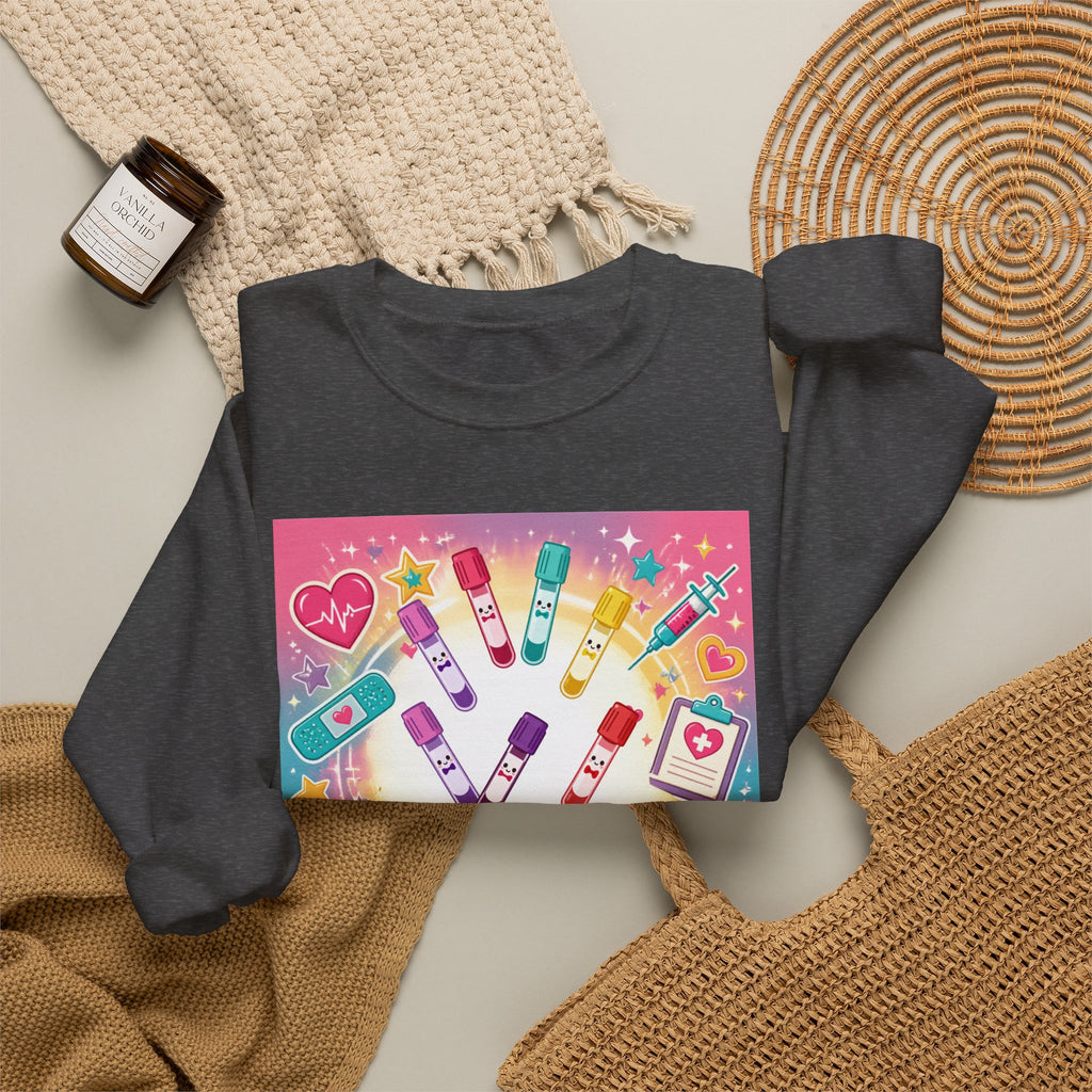 Princess Scrubs Crewneck Sweatshirt — "Forget the Glass Slippers, Princess Scrubs" Nursing Apparel