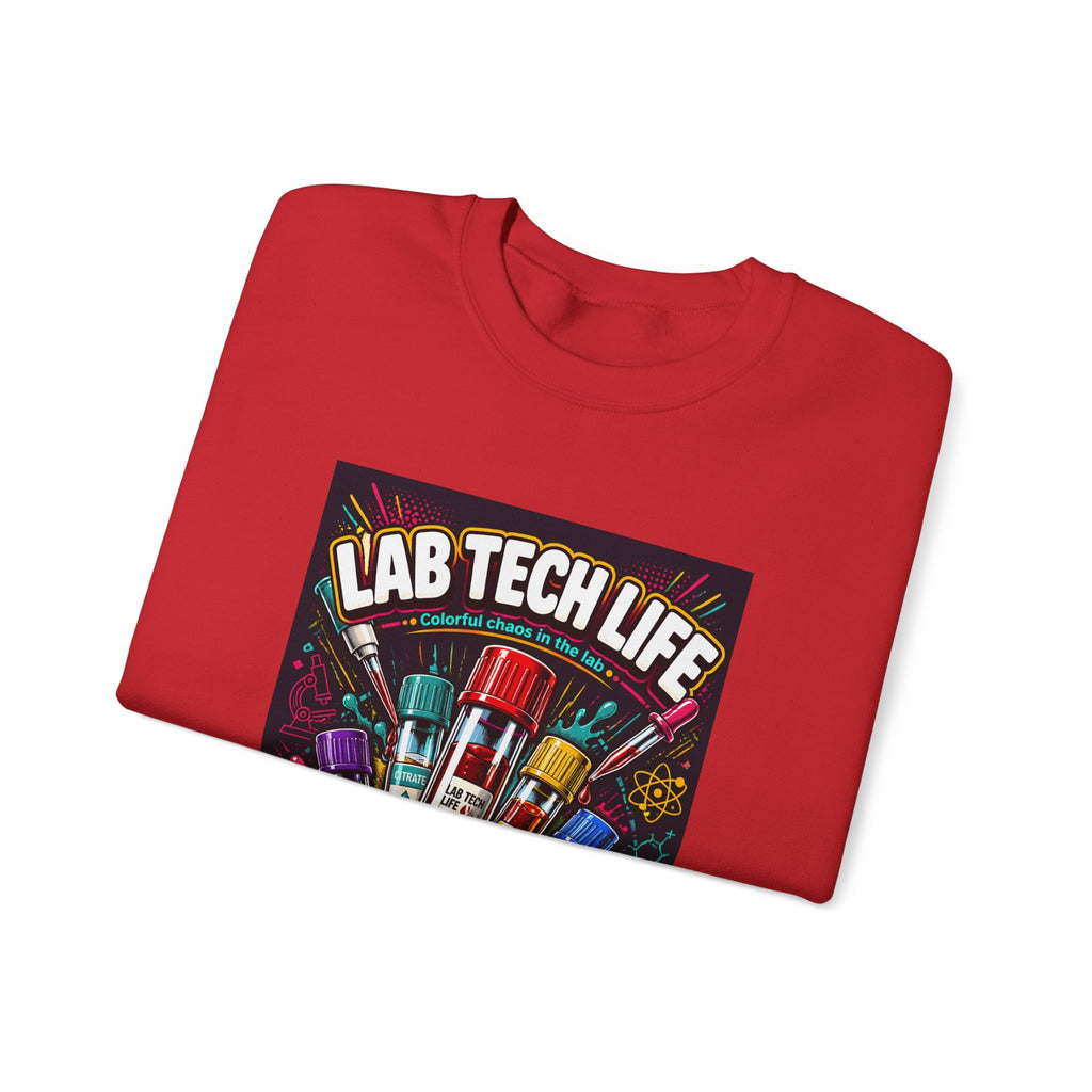 Lab Tech Life Sweatshirt — Colorful Test Tube Medical Lab Tech Shirt