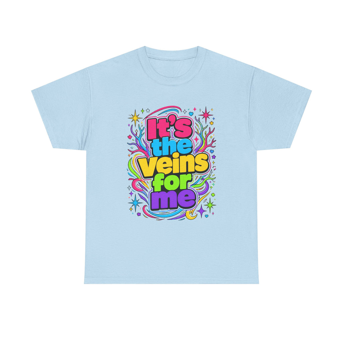 It’s the Veins For Me T-Shirt — Colorful Retro Pride Graphic Tee