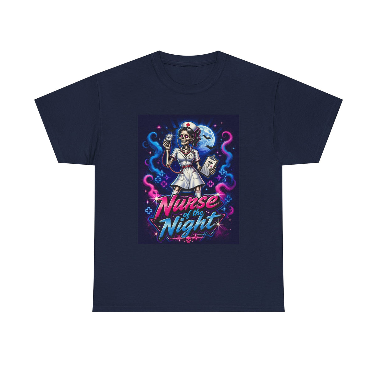 Nurse of the Night T-Shirt — Neon Gothic Night Shift Nurse Tee