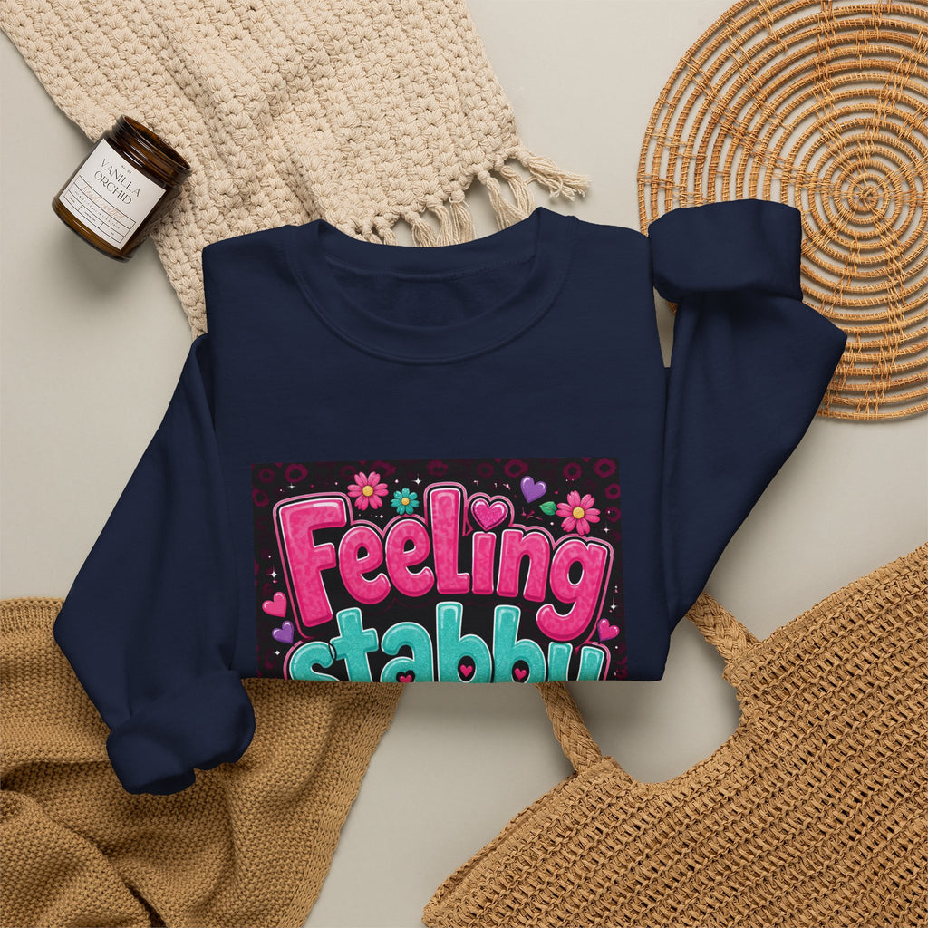 Feeling Stabby Today Sweatshirt — Cute Goth Graphic Crewneck