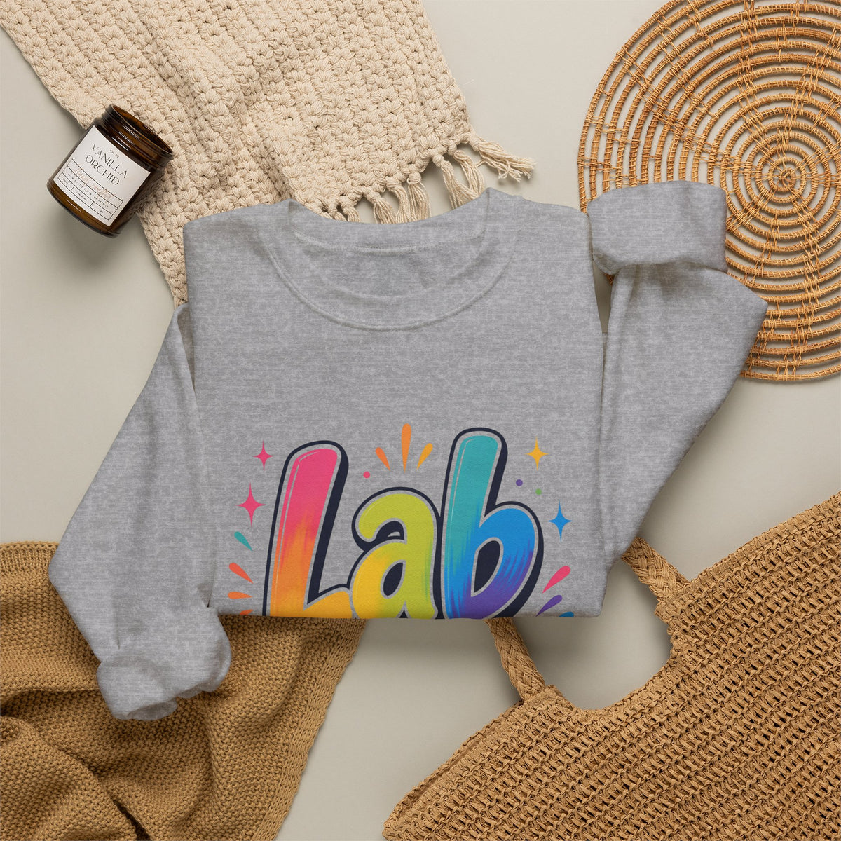 Lab Crew Sweatshirt – Colorful Science Team Crewneck