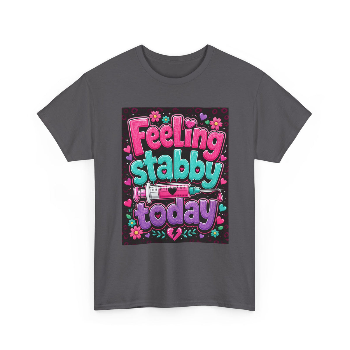 Feeling Stabby Today T-Shirt — Cute Goth Syringe Graphic Tee