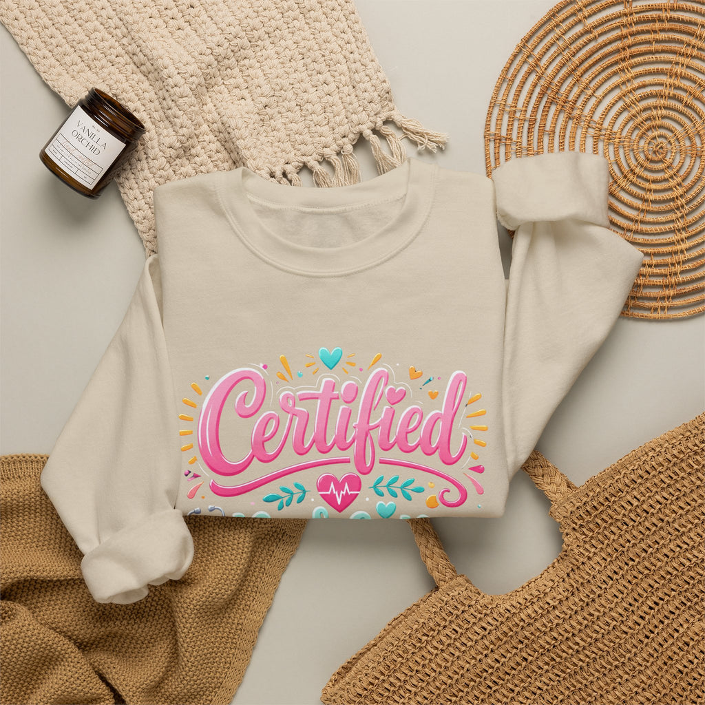 Certified Nursing Assistant Sweatshirt — Cute Colorful CNA Crewneck Gift