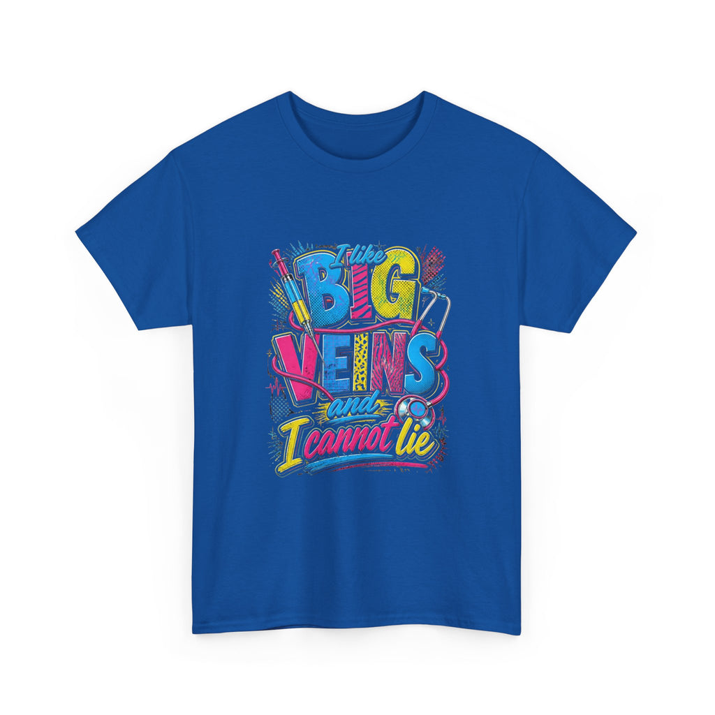T-Shirt — "Big Veins and I Cannot Lie" Retro Graphic Tee