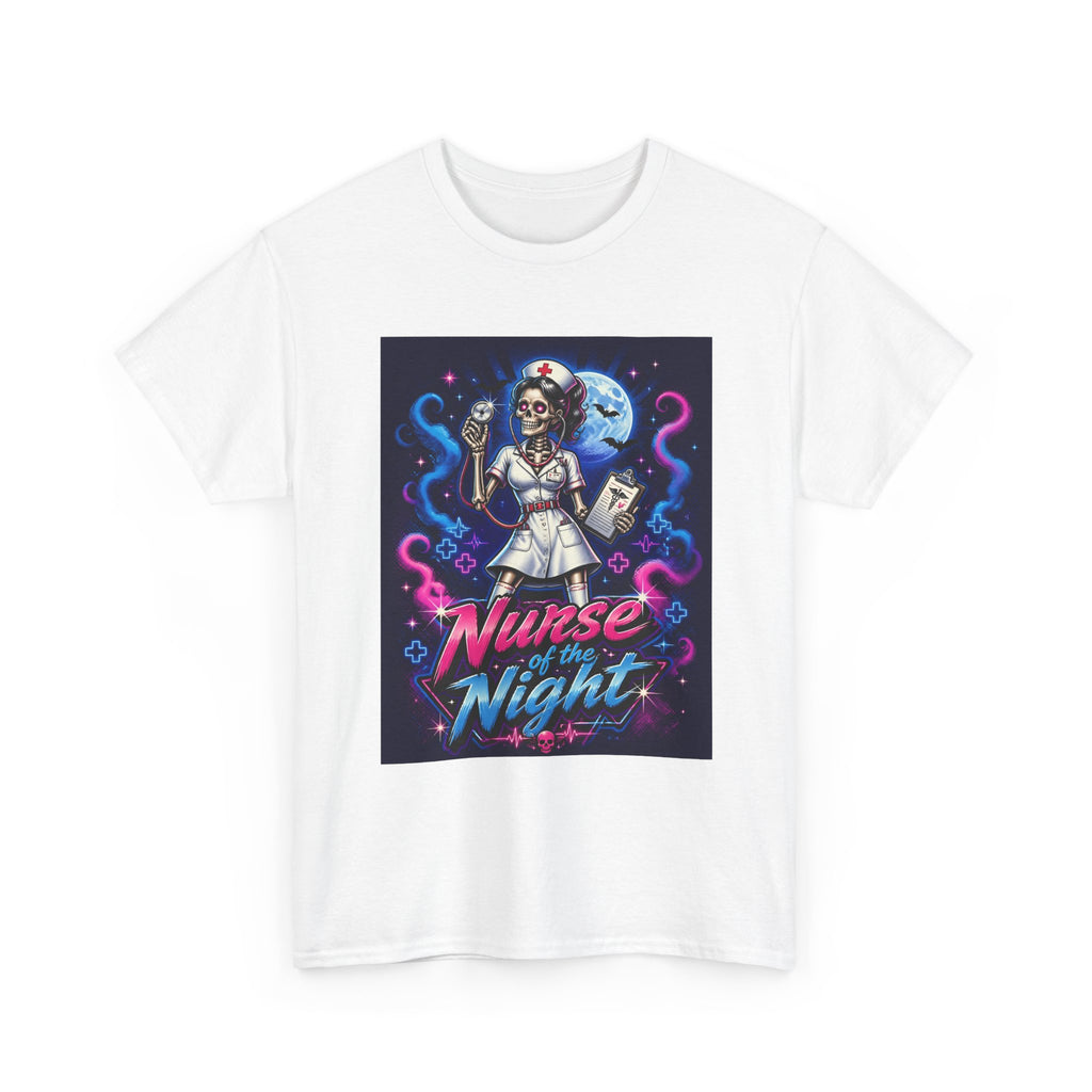 Nurse of the Night T-Shirt — Neon Gothic Night Shift Nurse Tee