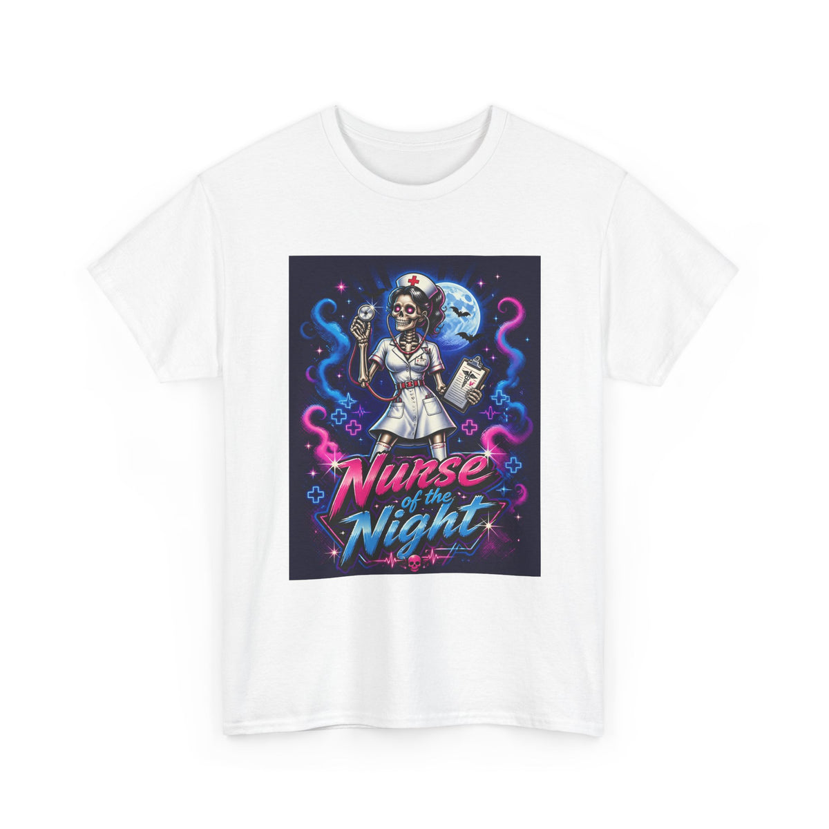 Nurse of the Night T-Shirt — Neon Gothic Night Shift Nurse Tee