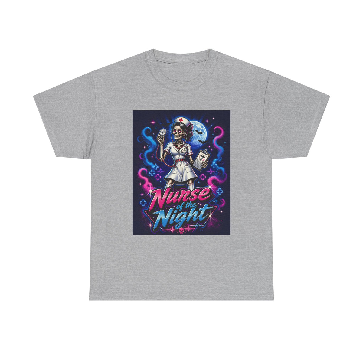 Nurse of the Night T-Shirt — Neon Gothic Night Shift Nurse Tee