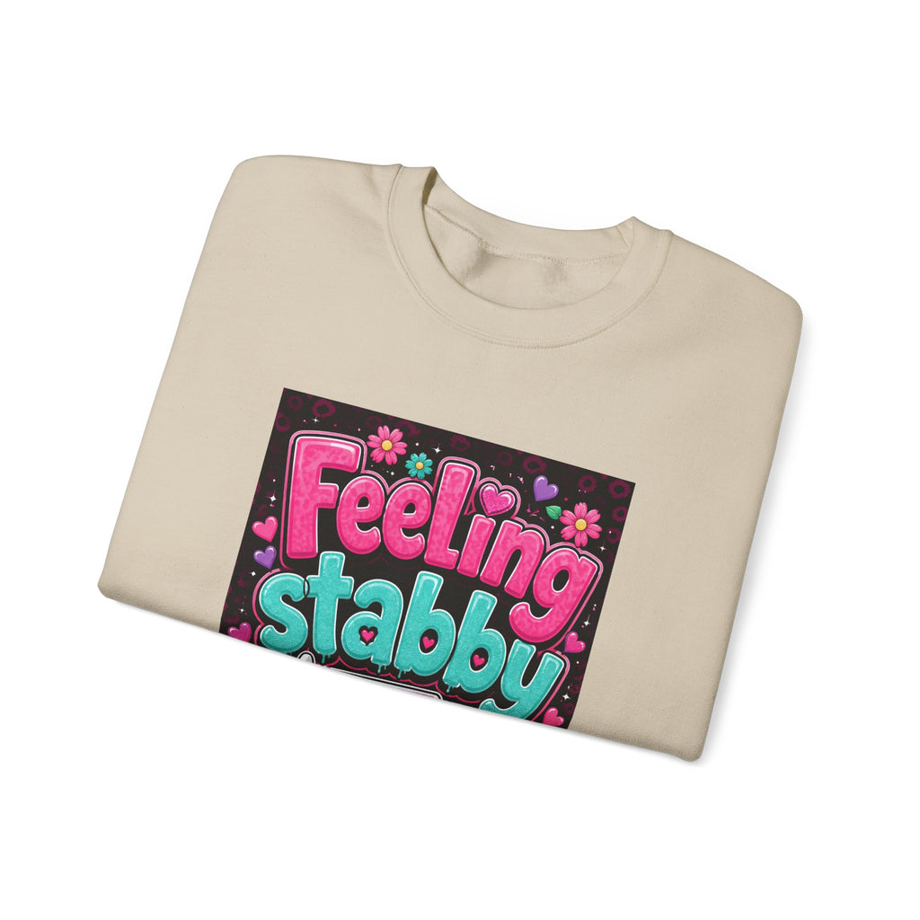 Feeling Stabby Today Sweatshirt — Cute Goth Graphic Crewneck