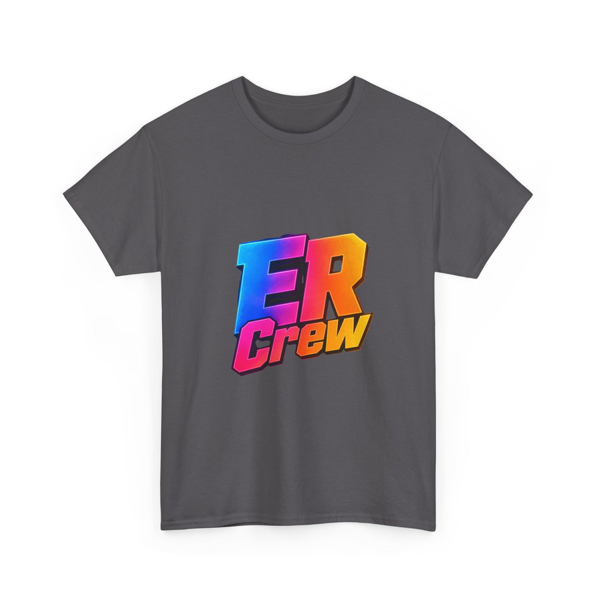 ER Crew T-Shirt — Retro Gradient Gaming Logo Tee
