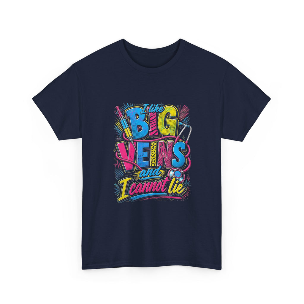 T-Shirt — "Big Veins and I Cannot Lie" Retro Graphic Tee