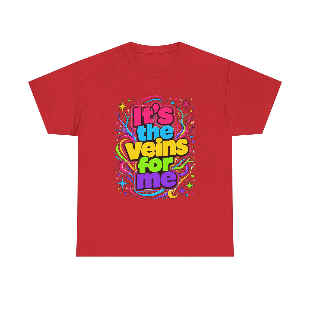 It’s the Veins For Me T-Shirt — Colorful Retro Pride Graphic Tee