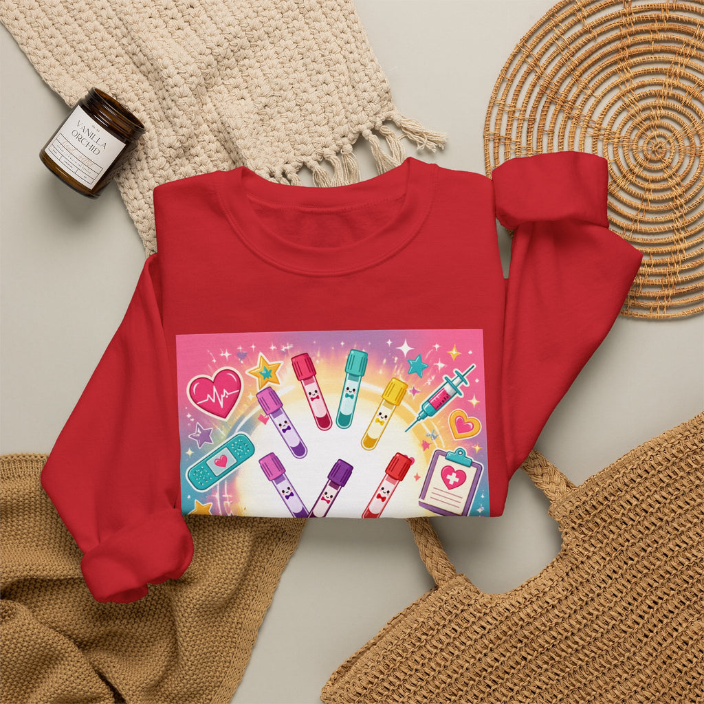 Princess Scrubs Crewneck Sweatshirt — "Forget the Glass Slippers, Princess Scrubs" Nursing Apparel
