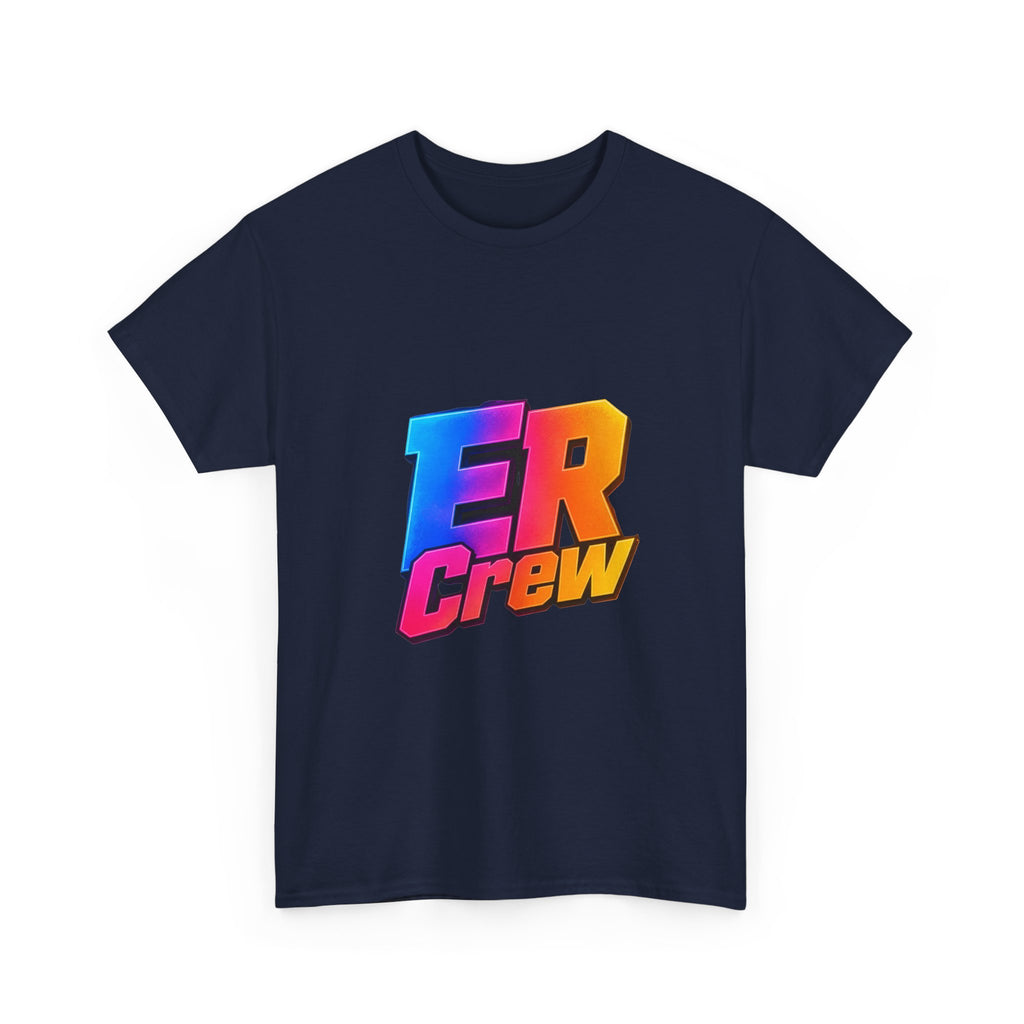 ER Crew T-Shirt — Retro Gradient Gaming Logo Tee
