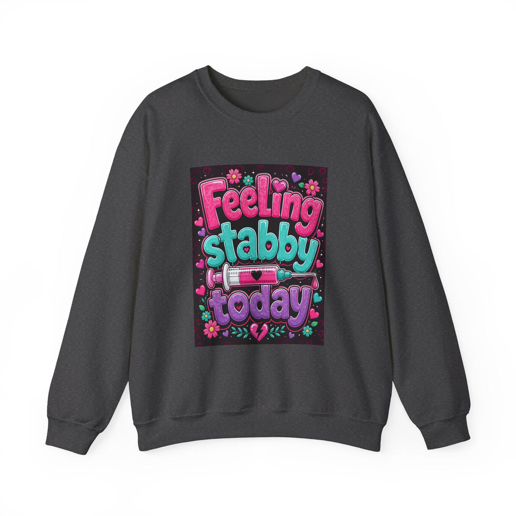 Feeling Stabby Today Sweatshirt — Cute Goth Graphic Crewneck