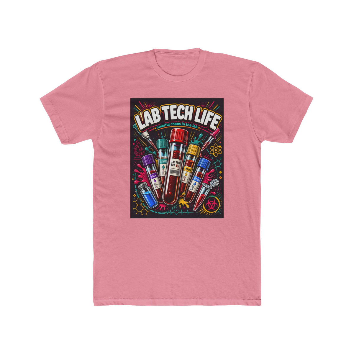 Lab Tech Life T-Shirt — Funny Medical Lab Technician Tee with Colorful Vials