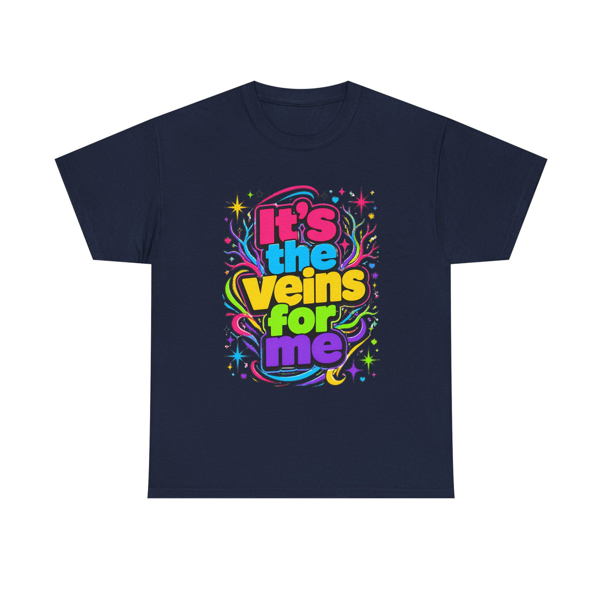 It’s the Veins For Me T-Shirt — Colorful Retro Pride Graphic Tee