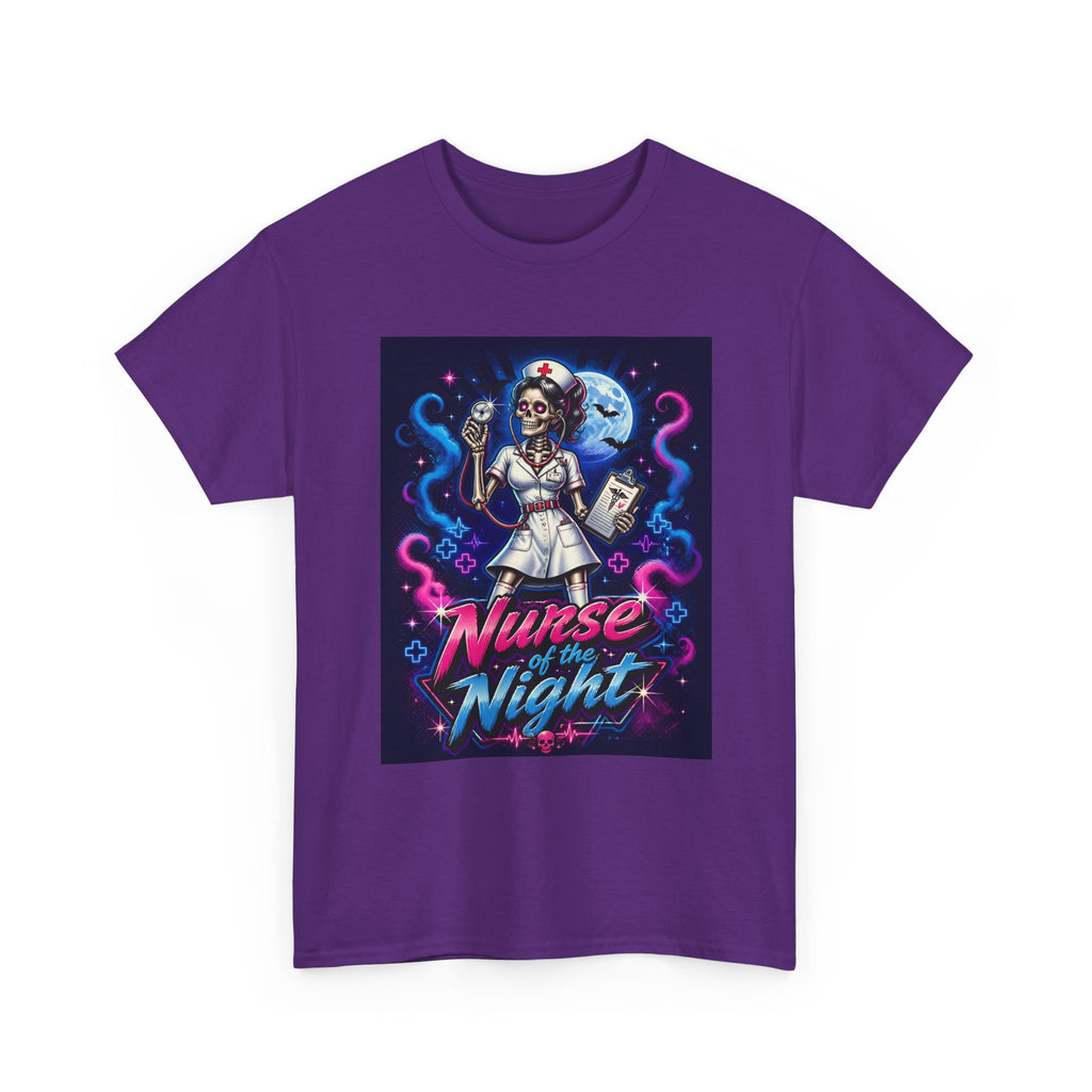 Nurse of the Night T-Shirt — Neon Gothic Night Shift Nurse Tee