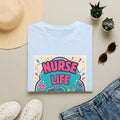 Nurse Life T-Shirt — Colorful Stethoscope & Syringe Graphic for Nurses