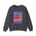 Crewneck Sweatshirt — "Peace Love Phlebotomy" Retro Hippie Medical Sweatshirt