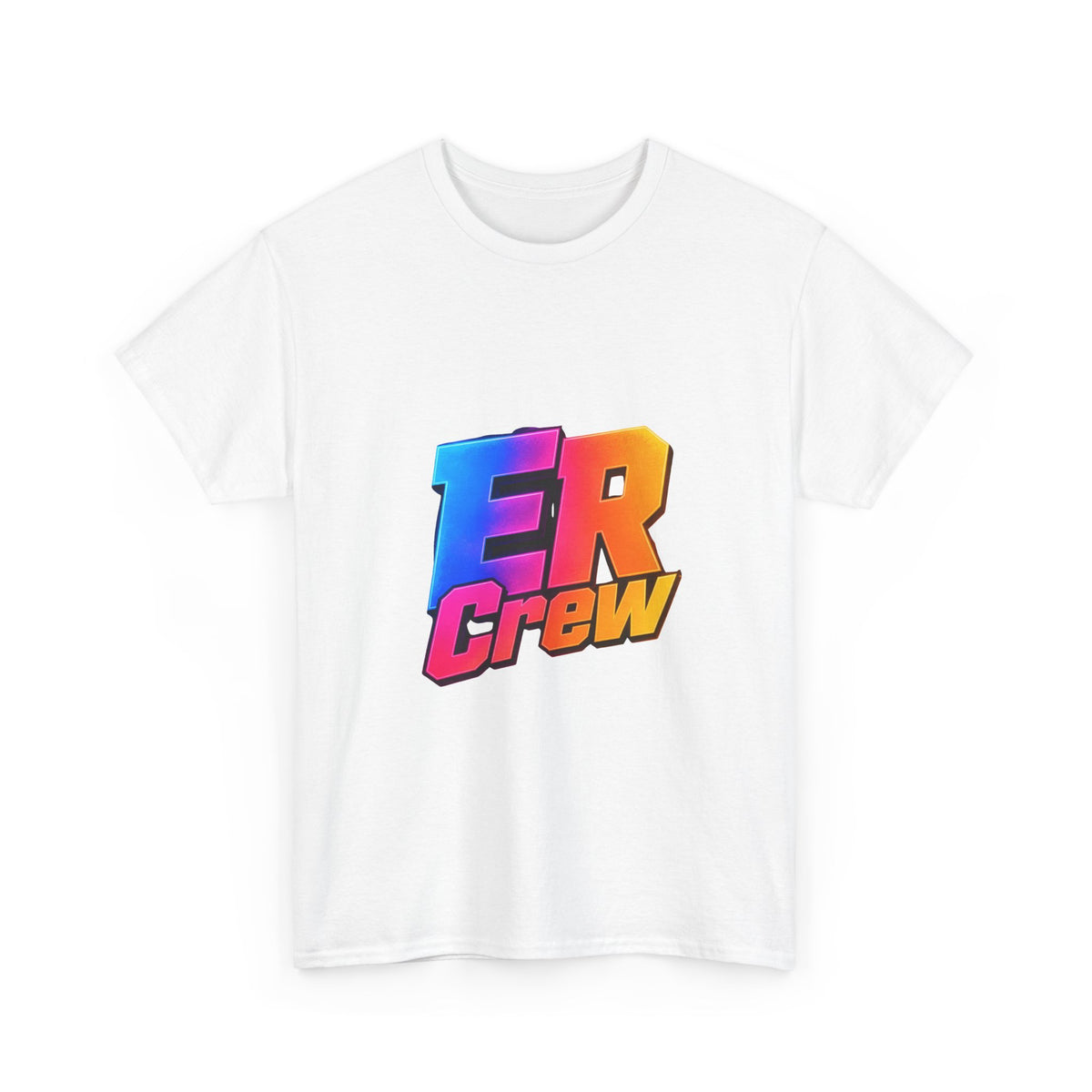 ER Crew T-Shirt — Retro Gradient Gaming Logo Tee