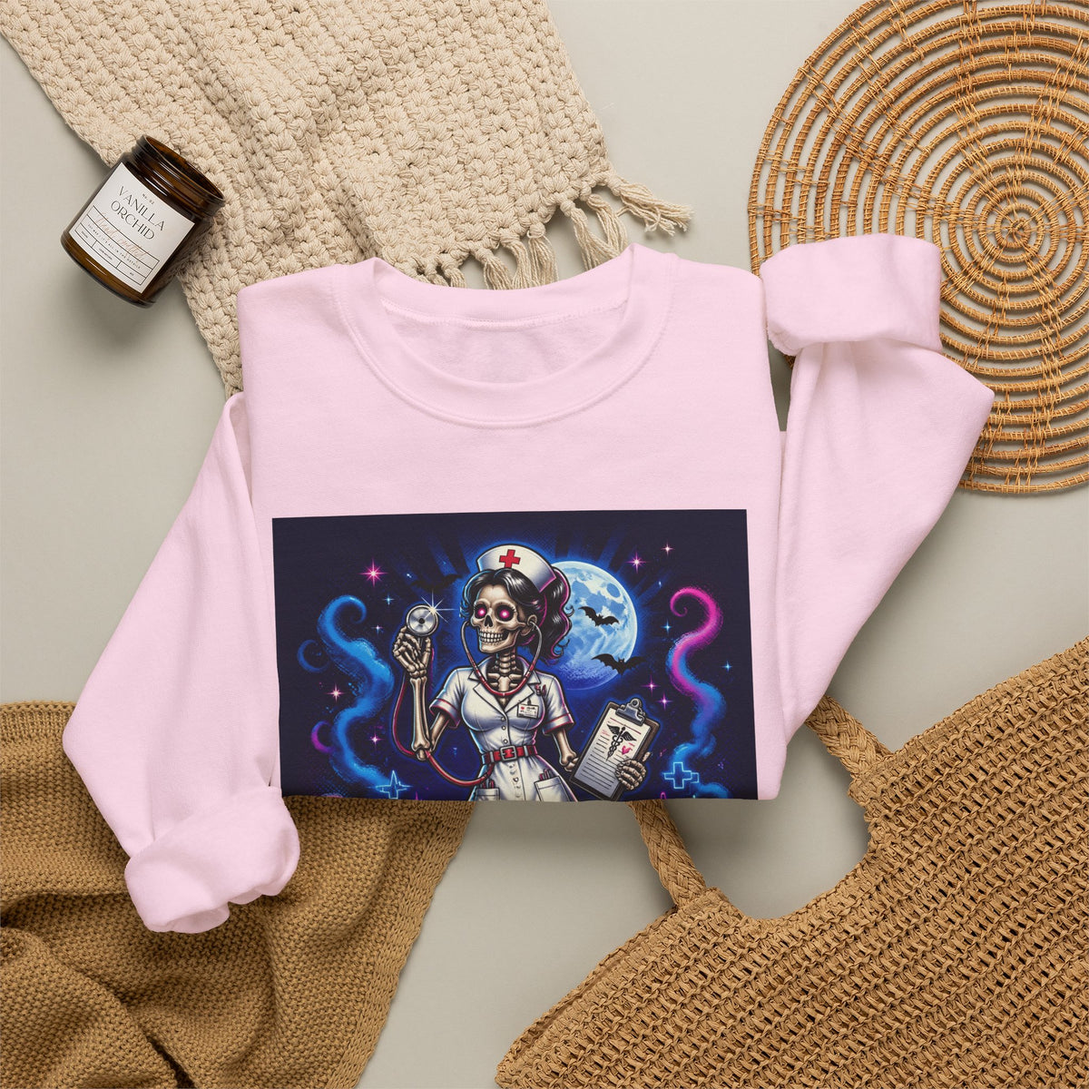 Nurse of the Night Sweatshirt - Retro Neon Nightshift RN Crewneck