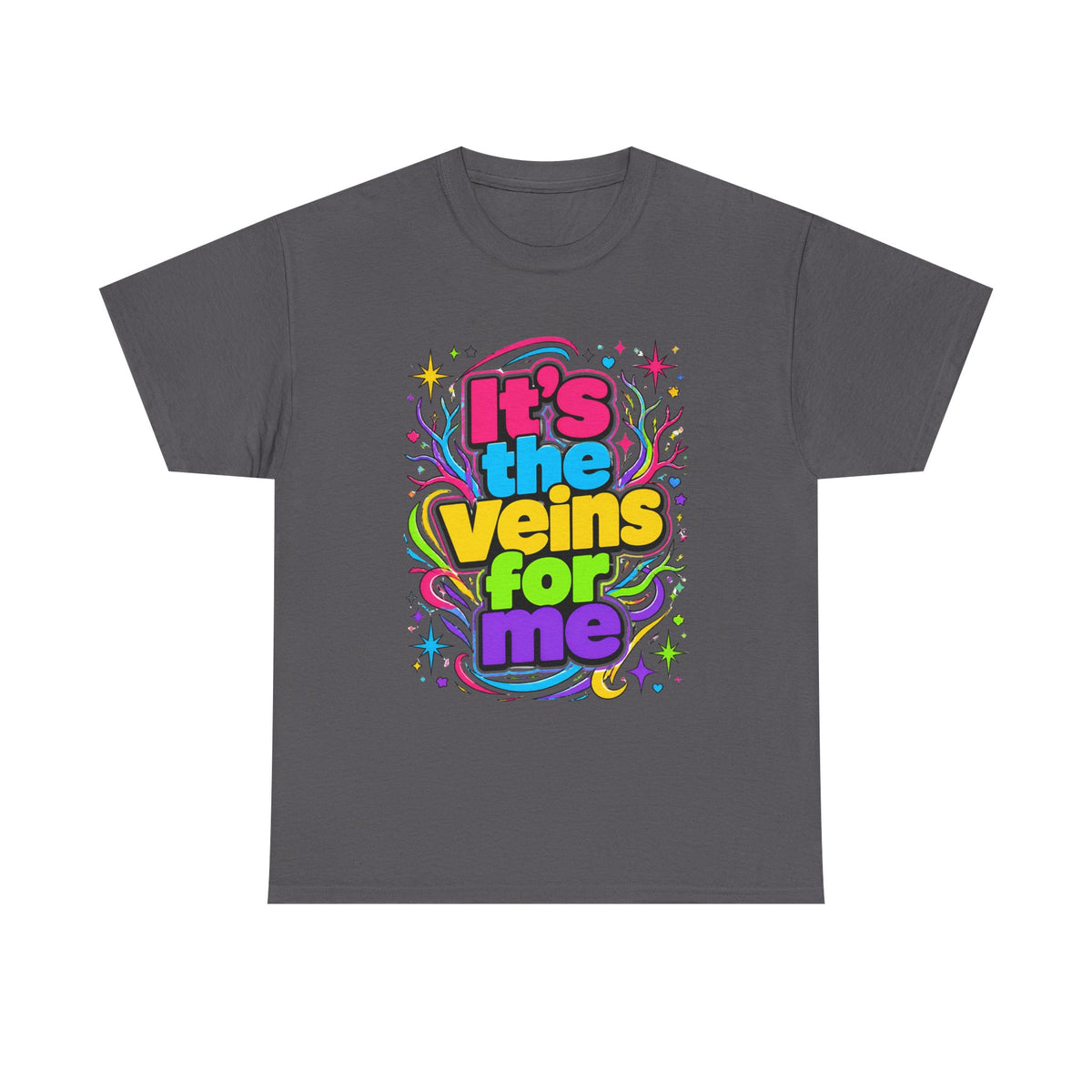 It’s the Veins For Me T-Shirt — Colorful Retro Pride Graphic Tee