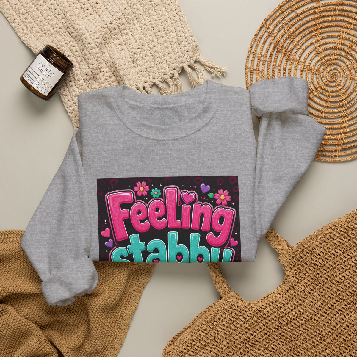 Feeling Stabby Today Sweatshirt — Cute Goth Graphic Crewneck