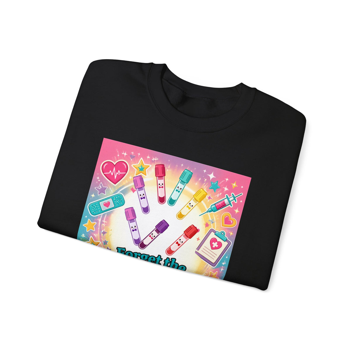 Princess Scrubs Crewneck Sweatshirt — "Forget the Glass Slippers, Princess Scrubs" Nursing Apparel