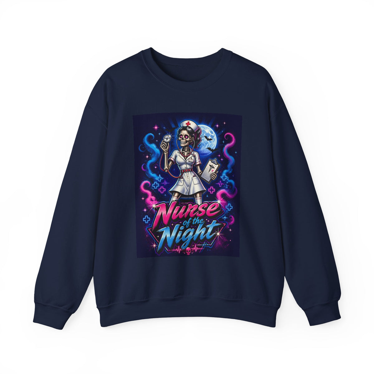 Nurse of the Night Sweatshirt - Retro Neon Nightshift RN Crewneck