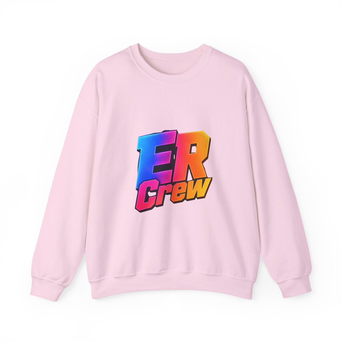 ER Crew Sweatshirt – Colorful Retro Gradient Logo Crewneck