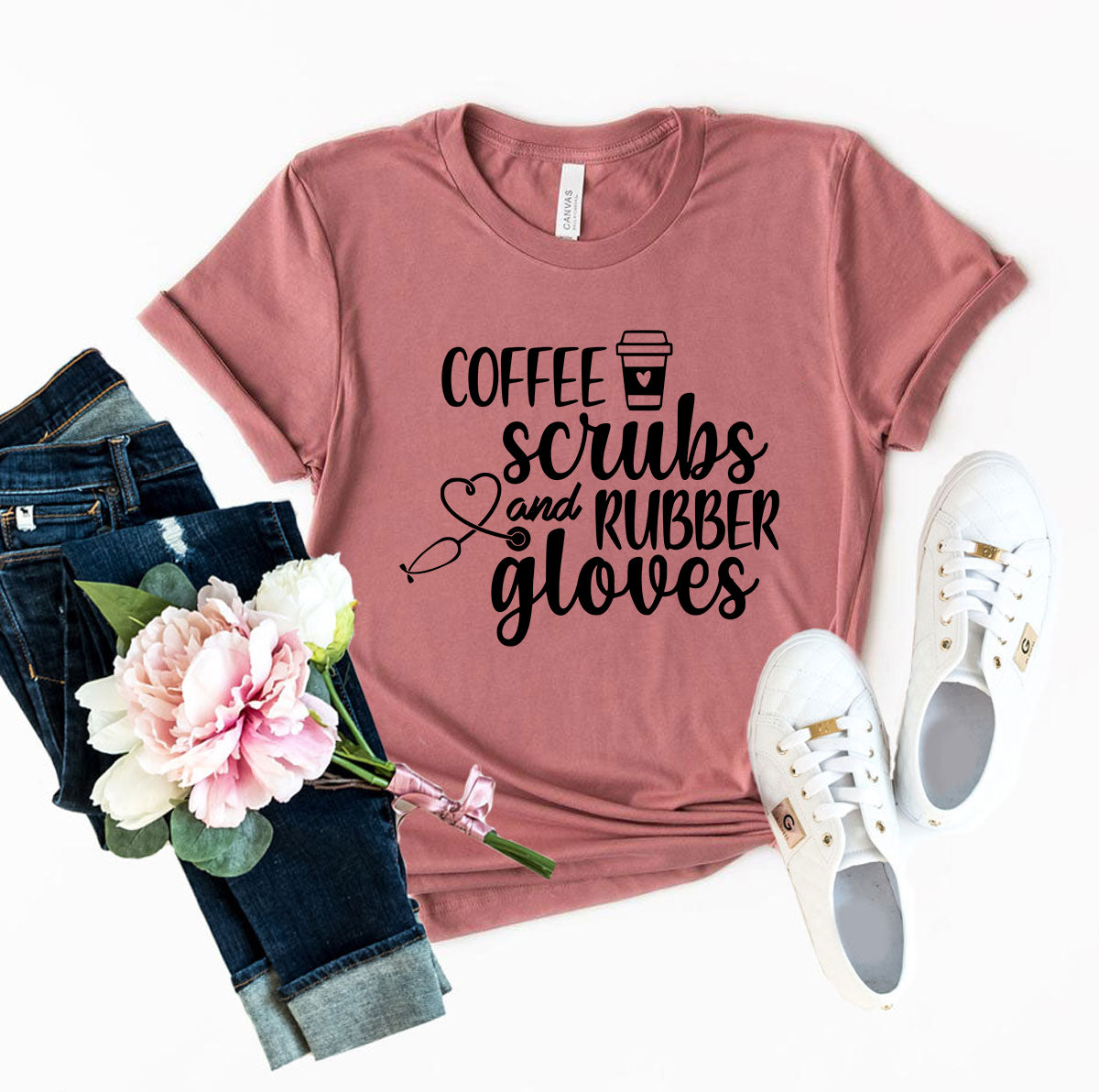 Coffee Scrubs and Rubber Gloves Cop Shirt